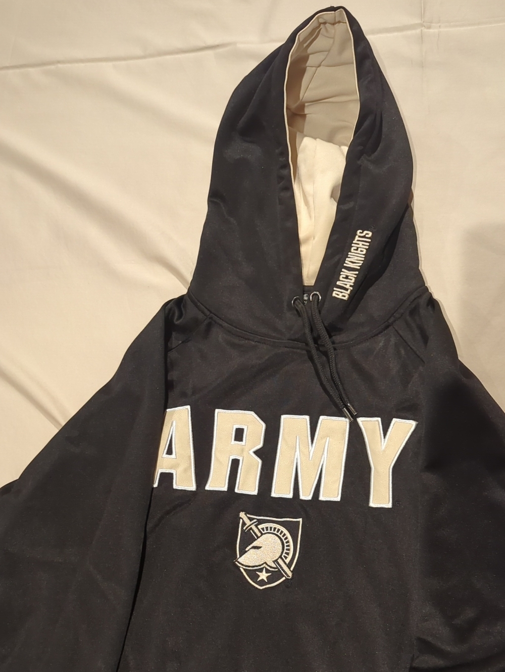 Army Hooded Pullover Jacket - Black/Gold